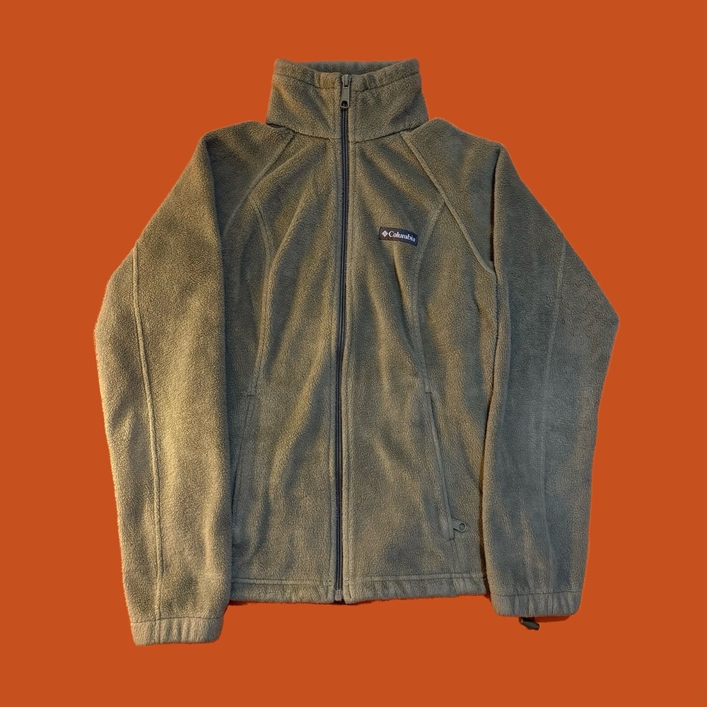 Columbia Benton Springs Full Zip Fleece Jacket Sage Green, Women's S